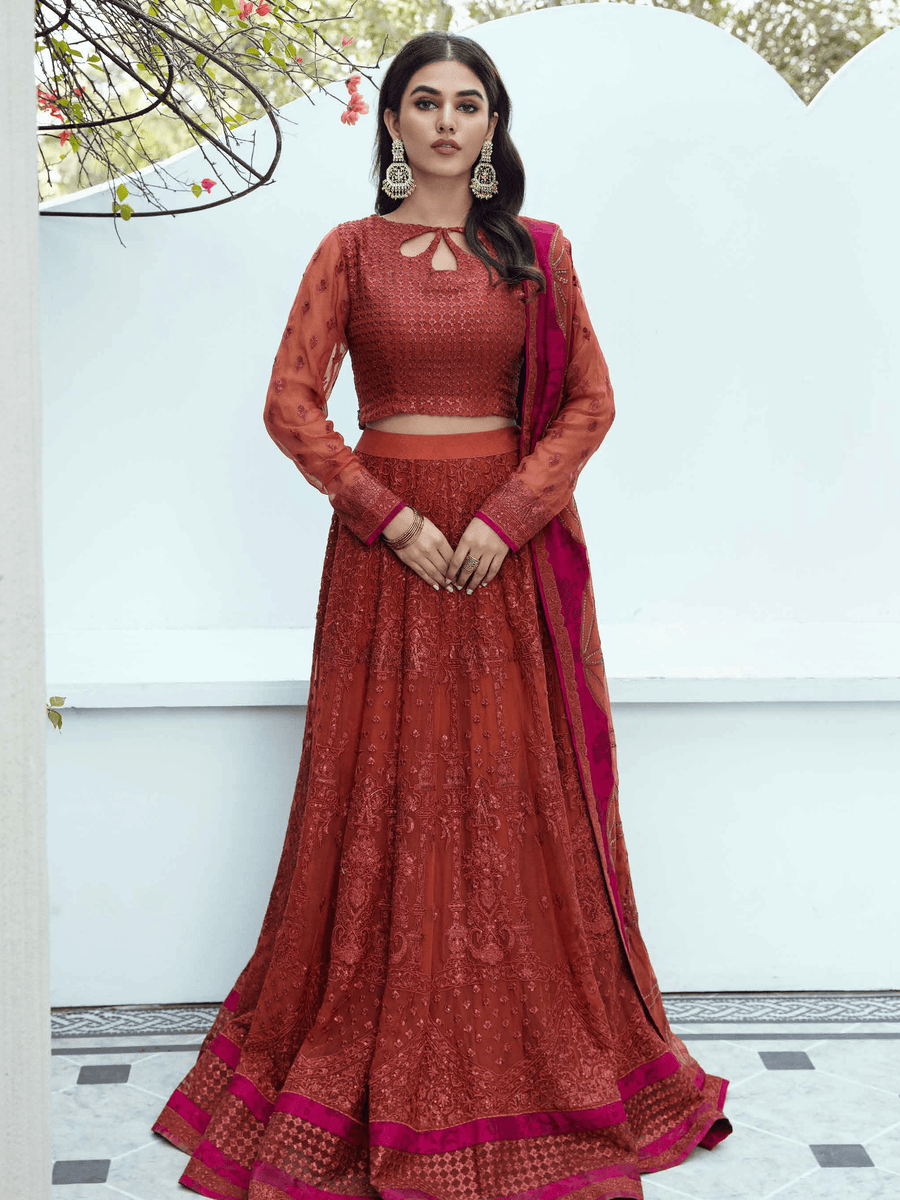 Charizma Signature Barkha Unstitched Premium Chiffon 3Pc Suit CBK-08