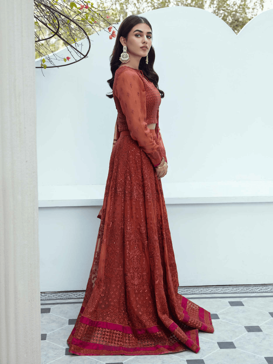 Charizma Signature Barkha Unstitched Premium Chiffon 3Pc Suit CBK-08