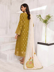 Charizma Bunnat Embroidered Lawn Jacquard Unstitched 3Pc Suit CBN-02