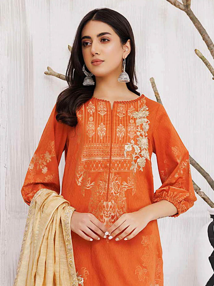 Charizma Bunnat Embroidered Lawn Jacquard Unstitched 3Pc Suit CBN-05