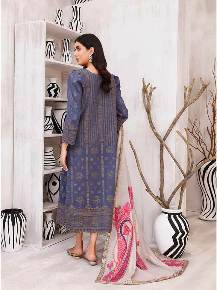 Charizma Bunnat Embroidered Lawn Jacquard Unstitched 3Pc Suit CBN-06