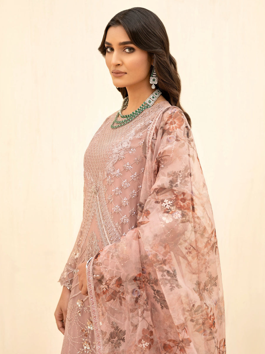 IZNIK Chinon Unstitched Embroidered Chiffon 3Pc Suit CC-01 Kayra