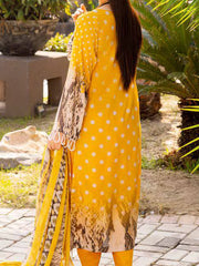 Charizma Combination Embroidered Lawn Unstitched 3 Piece Suit CC-01