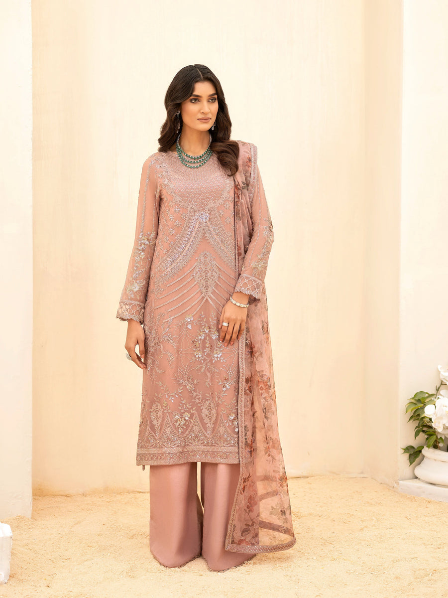 IZNIK Chinon Unstitched Embroidered Chiffon 3Pc Suit CC-01 Kayra