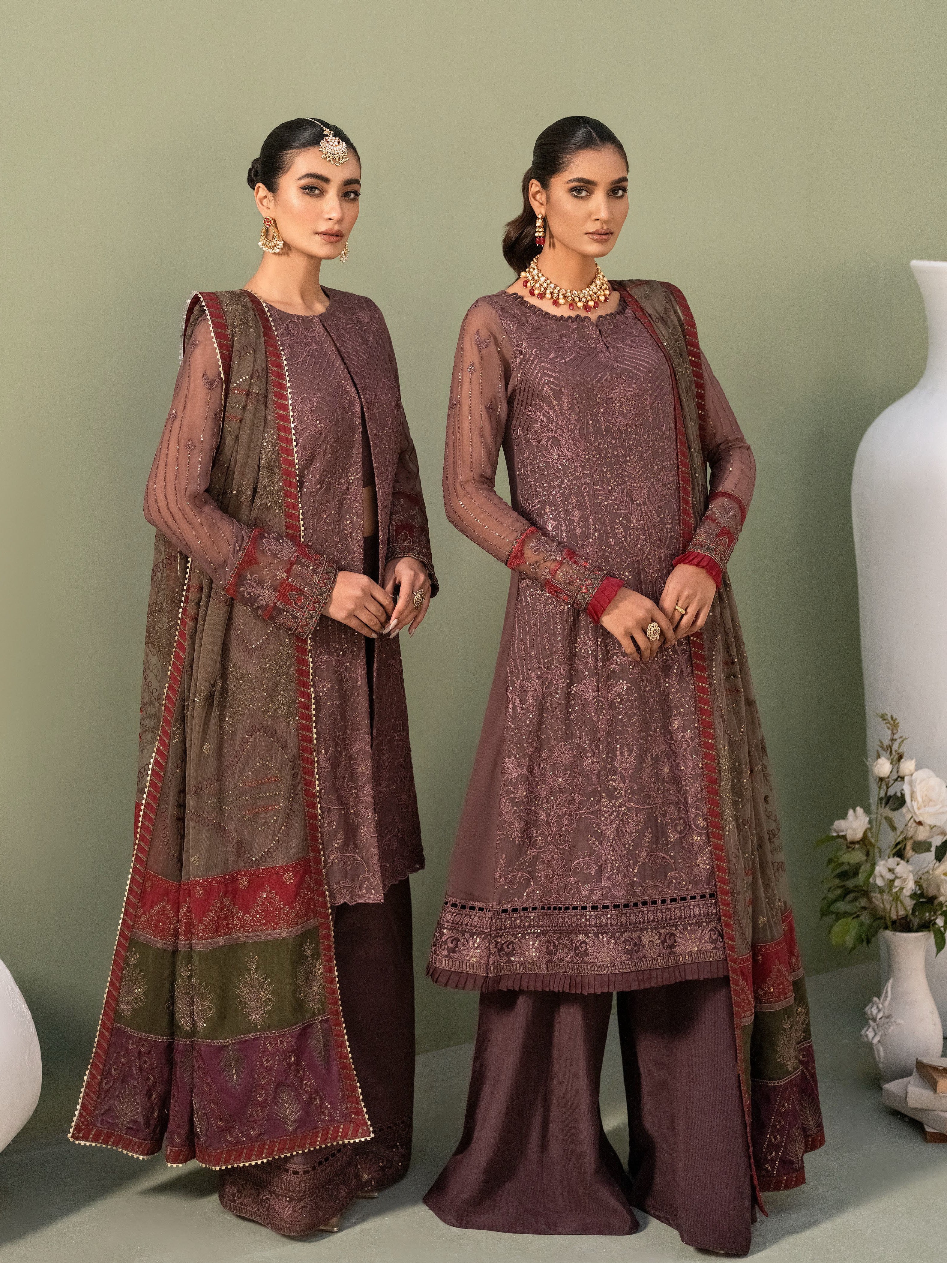 IZNIK Chinon Unstitched Embroidered Chiffon 3Pc Suit CC-02 Adya
