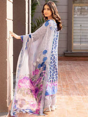 Charizma Combination Embroidered Lawn Unstitched 3 Piece Suit CC-03