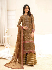 IZNIK Chinon Unstitched Embroidered Net 3Pc Suit CC-07 Zaira