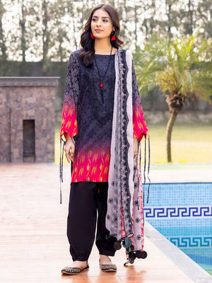 Charizma Combination Embroidered Lawn Unstitched 3 Piece Suit CC-08