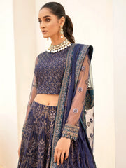 IZNIK Chinon Unstitched Embroidered Net 3Pc Suit CC-10 Kenza