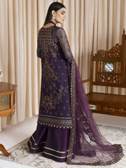 IZNIK Chinon Vol-02 Embroidered Chiffon Unstitched 3Pc Suit CC-12 Coretta