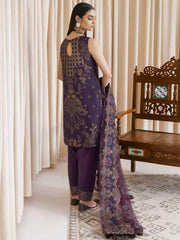 IZNIK Chinon Vol-02 Embroidered Chiffon Unstitched 3Pc Suit CC-12 Coretta