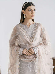 IZNIK Chinon Vol-02 Embroidered Net Unstitched 3Pc Suit CC-13 Marnie