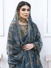 IZNIK Chinon Vol-02 Embroidered Net Unstitched 3Pc Suit CC-16 Kamila