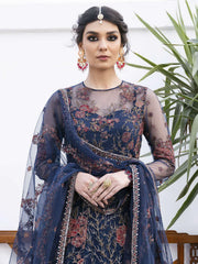 IZNIK Chinon Vol-02 Embroidered Net Unstitched 3Pc Suit CC-18 Zoe