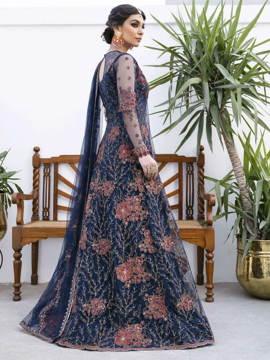 IZNIK Chinon Vol-02 Embroidered Net Unstitched 3Pc Suit CC-18 Zoe