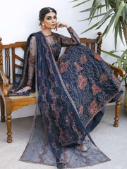 IZNIK Chinon Vol-02 Embroidered Net Unstitched 3Pc Suit CC-18 Zoe