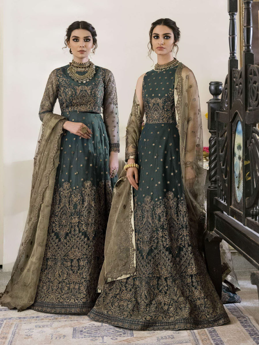 IZNIK Chinon Vol-02 Embroidered Net Unstitched 3Pc Suit CC-20 Mia