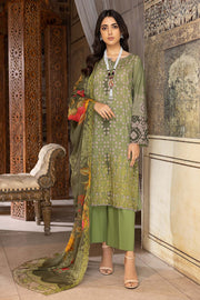 Charizma Combinations Embroidered Lawn Unstitched 3 Piece Suit CC23-13