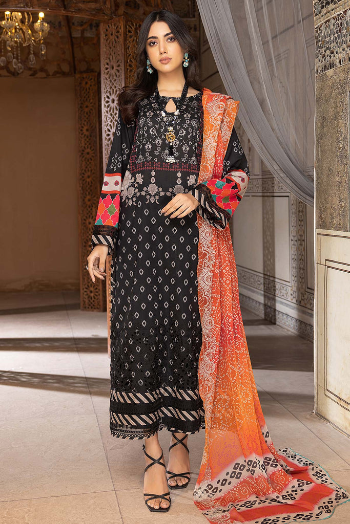 Charizma Combinations Embroidered Lawn Unstitched 3 Piece Suit CC23-14