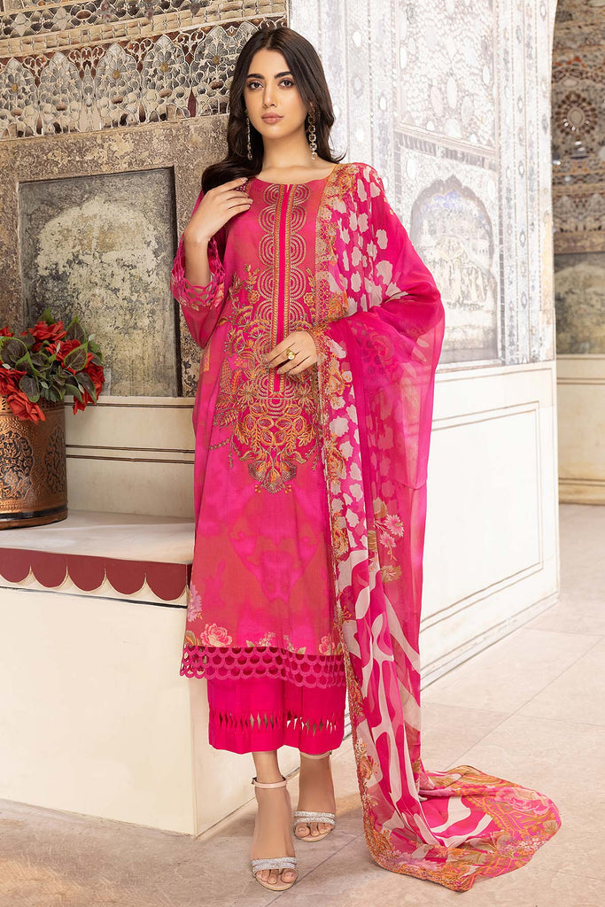 Charizma Combinations Embroidered Lawn Unstitched 3 Piece Suit CC23-15