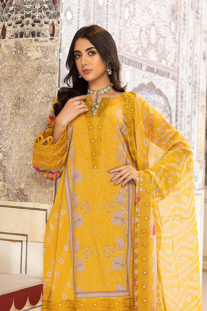 Charizma Combinations Embroidered Lawn Unstitched 3 Piece Suit CC23-16
