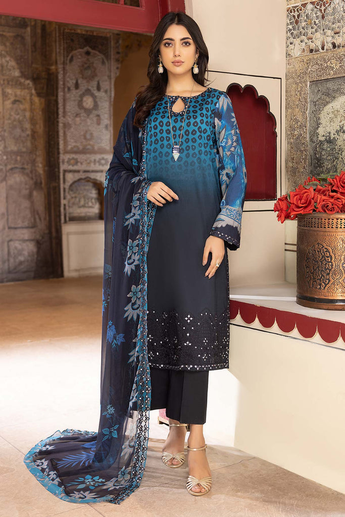 Charizma Combinations Embroidered Lawn Unstitched 3 Piece Suit CC23-20