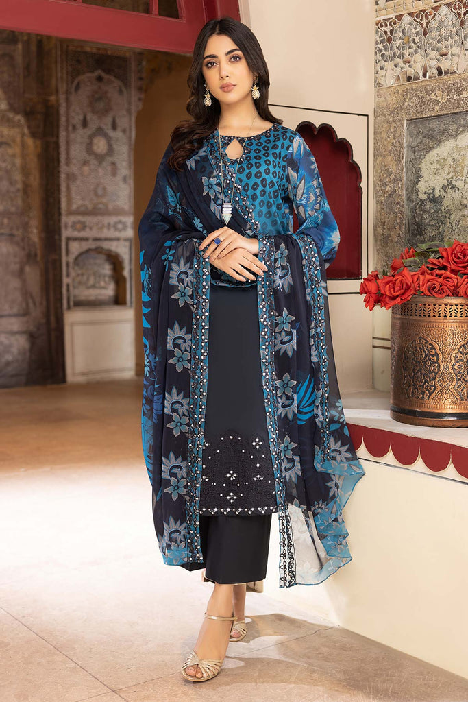 Charizma Combinations Embroidered Lawn Unstitched 3 Piece Suit CC23-20