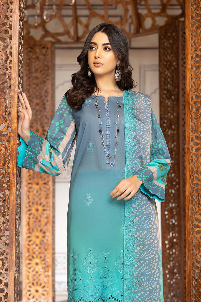 Charizma Combinations Embroidered Lawn Unstitched 3 Piece Suit CC23-21