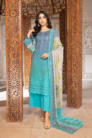 Charizma Combinations Embroidered Lawn Unstitched 3 Piece Suit CC23-21