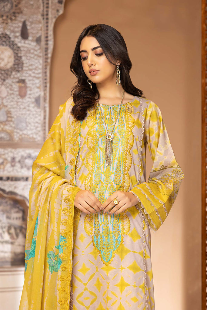 Charizma Combinations Embroidered Lawn Unstitched 3 Piece Suit CC23-22
