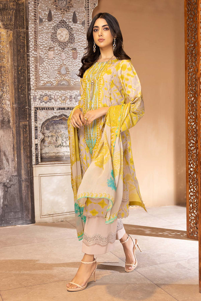 Charizma Combinations Embroidered Lawn Unstitched 3 Piece Suit CC23-22