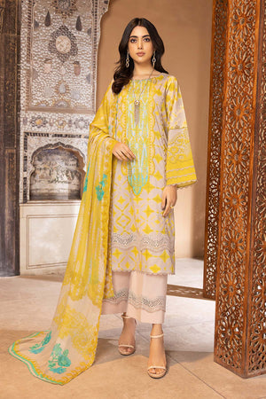 Charizma Combinations Embroidered Lawn Unstitched 3 Piece Suit CC23-22