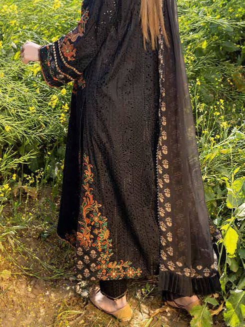 Charizma Zard Chikankari Lawn Unstitched 3 Piece Suit CCK-01