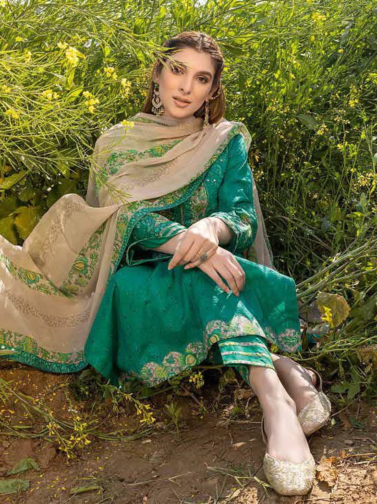Charizma Zard Chikankari Lawn Unstitched 3 Piece Suit CCK-06
