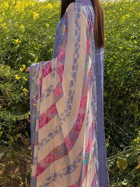 Charizma Zard Chikankari Lawn Unstitched 3 Piece Suit CCK-07