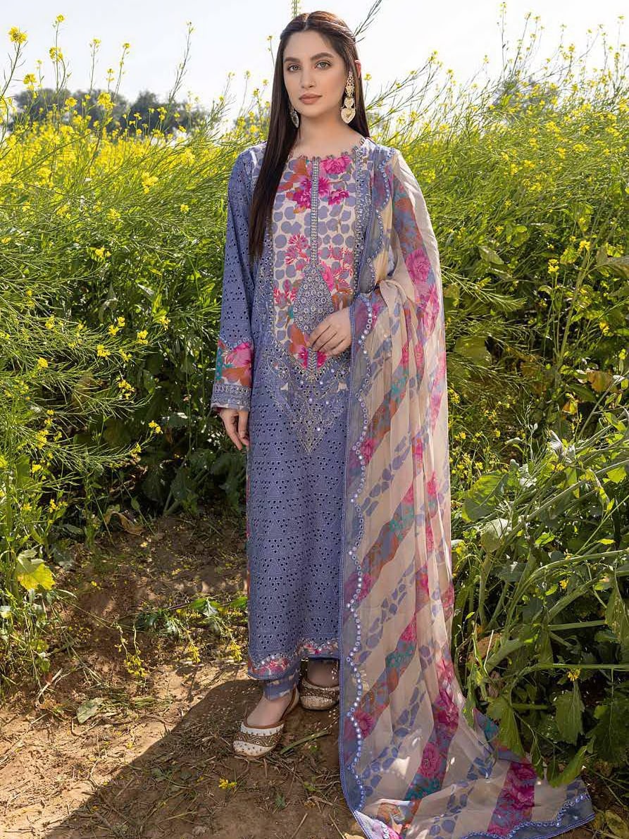Charizma Zard Chikankari Lawn Unstitched 3 Piece Suit CCK-07