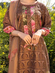Charizma Zard Chikankari Lawn Unstitched 3 Piece Suit CCK-08
