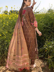 Charizma Zard Chikankari Lawn Unstitched 3 Piece Suit CCK-08