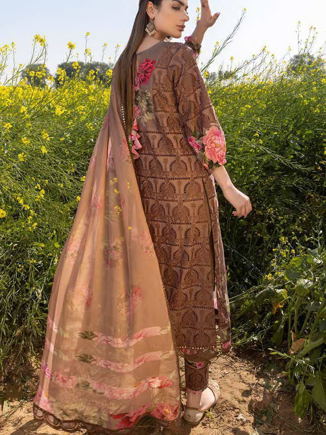 Charizma Zard Chikankari Lawn Unstitched 3 Piece Suit CCK-08