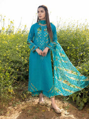 Charizma Zard Chikankari Lawn Unstitched 3 Piece Suit CCK-09