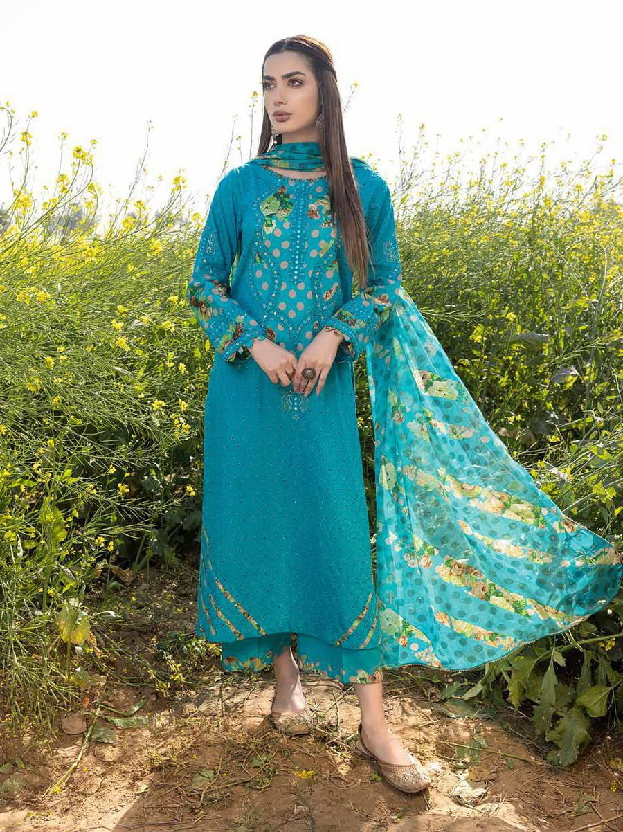 Charizma Zard Chikankari Lawn Unstitched 3 Piece Suit CCK-09