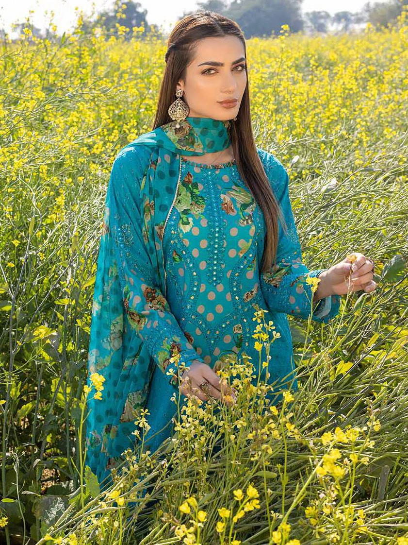 Charizma Zard Chikankari Lawn Unstitched 3 Piece Suit CCK-09