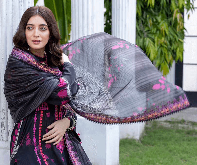 Charizma Combinations Embroidered Unstitched Linen 3Pc Suit CCW-03