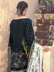GulAhmed 3Pc Unstitched Embroidered Suit with Cotton Net Dupatta CD-40 - FaisalFabrics.pk