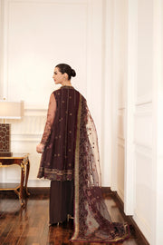 FARASHA Lueur Unstitched Embroidered Luxury Net Suit 01-CELINE