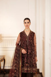 FARASHA Lueur Unstitched Embroidered Luxury Net Suit 01-CELINE