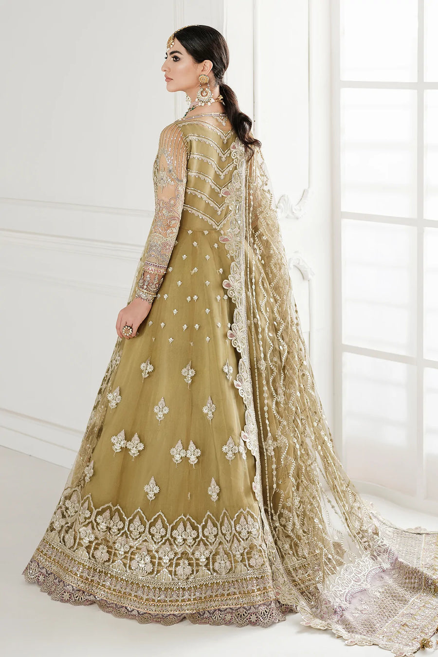 BAROQUE Chantelle Unstitched Embroidered Net 3Pc Suit CH10-D02