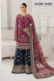 BAROQUE Chantelle Unstitched Embroidered Net 3Pc Suit CH10-D03