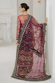 BAROQUE Chantelle Unstitched Embroidered Net 3Pc Suit CH10-D03