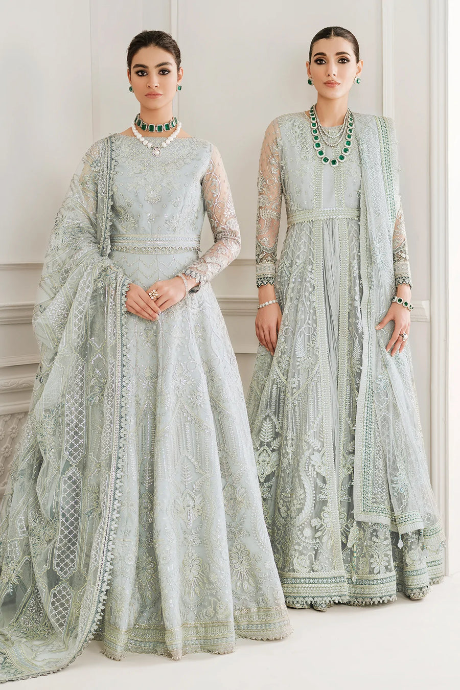 BAROQUE Chantelle Unstitched Embroidered Net 3Pc Suit CH10-D05
